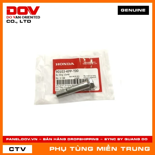BU LÔNG 10X46 HONDA CHÍNH HÃNG (MÃ: 90103KPPT00) — 90103KPPT00