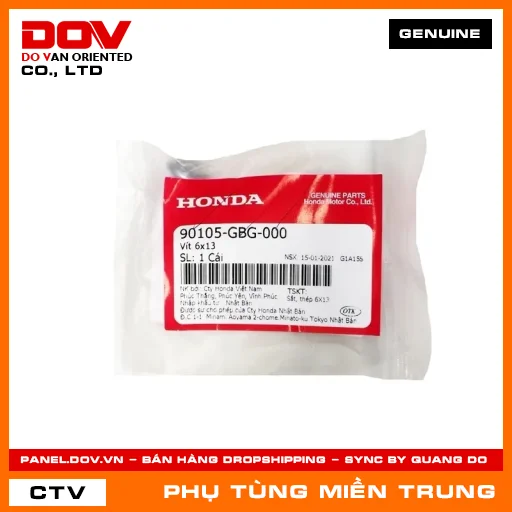 VÍT 6X13 HONDA CHÍNH HÃNG (MÃ: 90105GBG000) — 90105GBG000