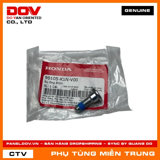 BU LÔNG 8X24 HONDA CHÍNH HÃNG (MÃ: 90105K1NV00) — 90105K1NV00