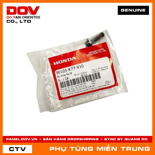 BU LÔNG 6X18 HONDA CHÍNH HÃNG (MÃ: 90105K77V10) — 90105K77V10