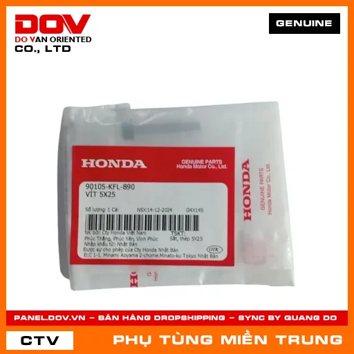 VÍT 5X25 HONDA CHÍNH HÃNG (MÃ: 90105KFL890) — 90105KFL890