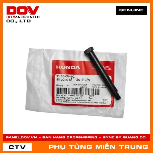 BU LÔNG BẮT BẢN LỀ YÊN HONDA CHÍNH HÃNG (MÃ: 90105KPH901) — 90105KPH901