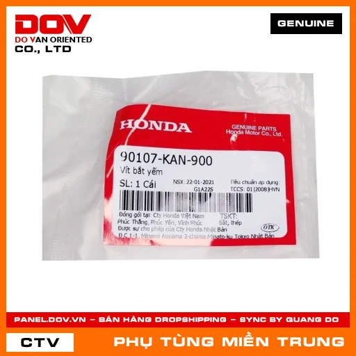 VÍT BẮT YẾM HONDA CHÍNH HÃNG (MÃ: 90107KAN900) — 90107KAN900