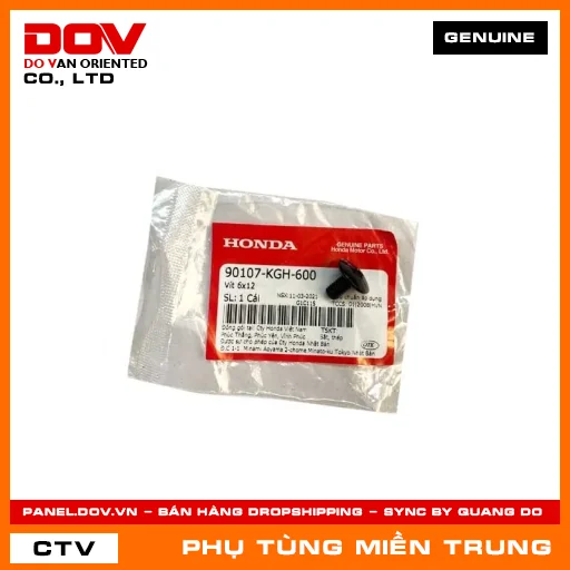 VÍT 6X12 HONDA CHÍNH HÃNG (MÃ: 90107KGH600) — 90107KGH600