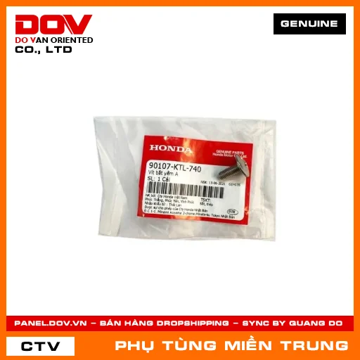 VÍT BẮT YẾM A HONDA CHÍNH HÃNG (MÃ: 90107KTL740) — 90107KTL740
