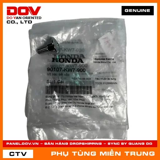 VÍT BẬC BẮT CỐP HONDA CHÍNH HÃNG (MÃ: 90107KW7900) — 90107KW7900