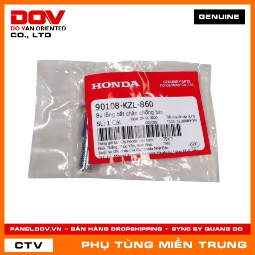 BU LÔNG BẮT CHÂN CHỐNG BÊN HONDA CHÍNH HÃNG (MÃ: 90108KZL860) — 90108KZL860
