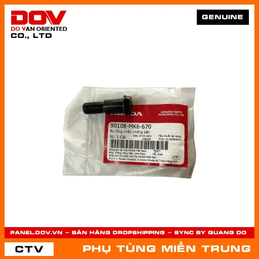 BU LÔNG CHÂN CHỐNG BÊN HONDA CHÍNH HÃNG (MÃ: 90108MK6670) — 90108MK6670