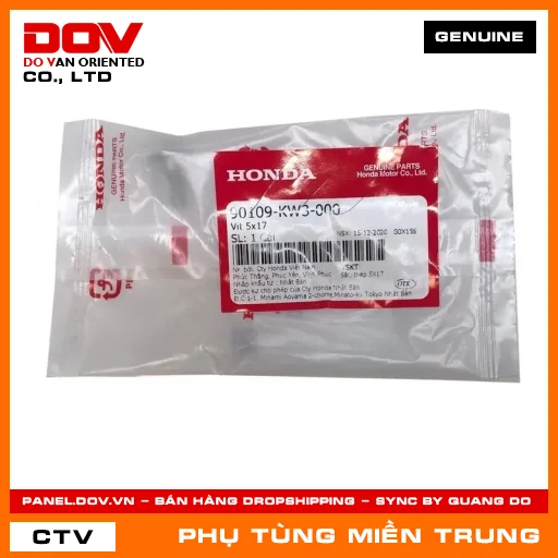 VÍT 5X17 HONDA CHÍNH HÃNG (MÃ: 90109KW3000) — 90109KW3000