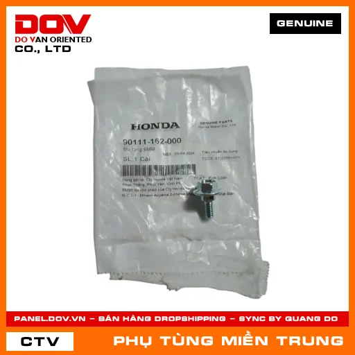 BU LÔNG 6MM HONDA CHÍNH HÃNG (MÃ: 90111162000) — 90111162000