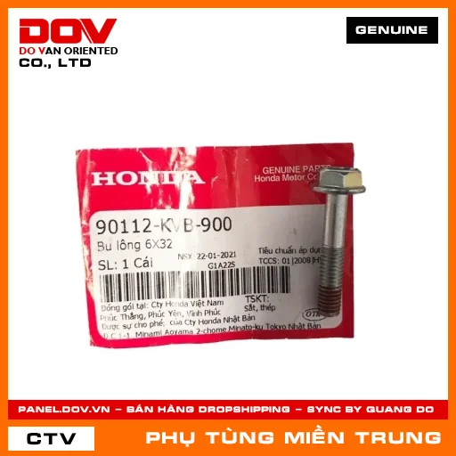 BU LÔNG 6X32 HONDA CHÍNH HÃNG (MÃ: 90112KVB900) — 90112KVB900