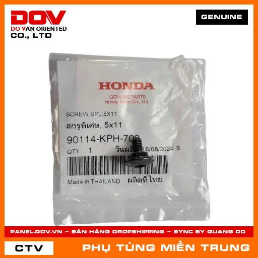 VÍT ĐẶC BIỆT 5X11 HONDA CHÍNH HÃNG (MÃ: 90114KPH700) — 90114KPH700