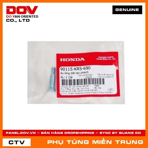 BU LÔNG BẮT TAY PHANH HONDA CHÍNH HÃNG (MÃ: 90115KRS690) — 90115KRS690