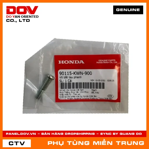 VÍT BẮT TAY PHANH HONDA CHÍNH HÃNG (MÃ: 90115KWN900) — 90115KWN900