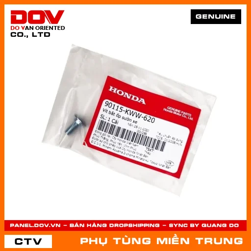 VÍT BẮT ỐP SƯỜN XE HONDA CHÍNH HÃNG (MÃ: 90115KWW620) — 90115KWW620