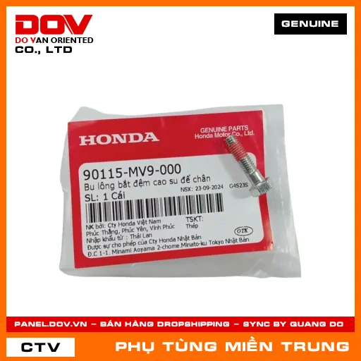 BU LÔNG BẮT ĐỆM CAO SU ĐỂ CHÂN HONDA CHÍNH HÃNG (MÃ: 90115MV9000) — 90115MV9000