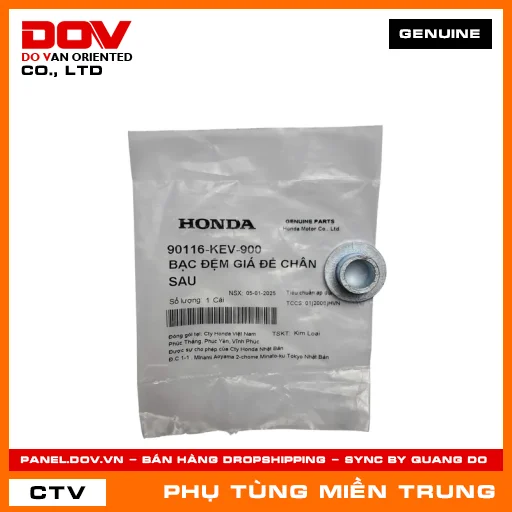 BẠC ĐỆM GIÁ ĐỂ CHÂN SAU HONDA CHÍNH HÃNG (MÃ: 90116KEV900) — 90116KEV900