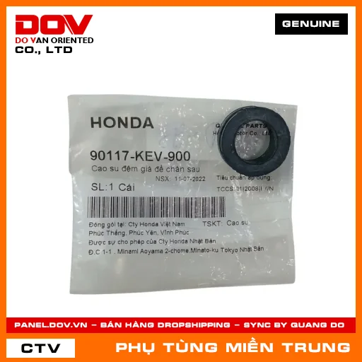 CAO SU ĐỆM GIÁ ĐỂ CHÂN SAU HONDA CHÍNH HÃNG (MÃ: 90117KEV900) — 90117KEV900