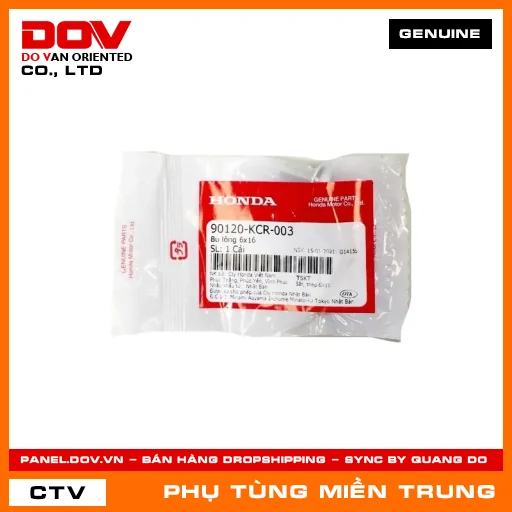 BU-LÔNG CÓ VÒNG ĐỆM 6X16 HONDA CHÍNH HÃNG (MÃ: 90120KCR003) — 90120KCR003