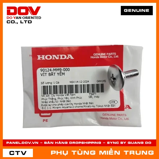VÍT BẮT YẾM HONDA CHÍNH HÃNG (MÃ: 90124MM9000) — 90124MM9000