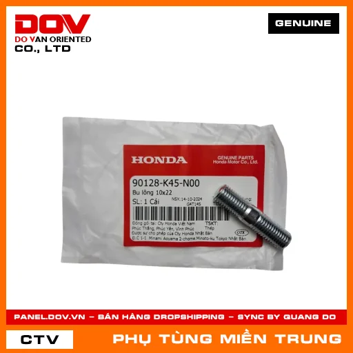 BU LÔNG 10X22 HONDA CHÍNH HÃNG (MÃ: 90128K45N00) — 90128K45N00