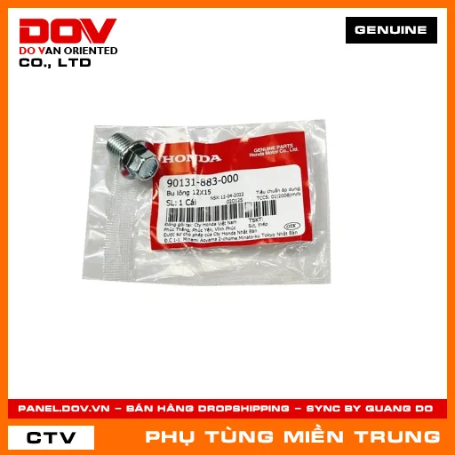 BU LÔNG 12X15 HONDA CHÍNH HÃNG (MÃ: 90131883000) — 90131883000