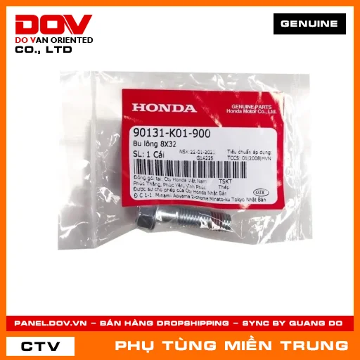 BU LÔNG 8X32 HONDA CHÍNH HÃNG (MÃ: 90131K01900) — 90131K01900