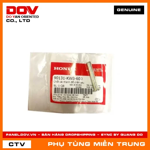 CHỐT CÀI THANH ĐỂ CHÂN SAU HONDA CHÍNH HÃNG (MÃ: 90131KWB600) — 90131KWB600