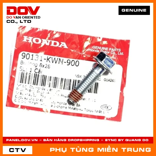 BU LÔNG 8X28 HONDA CHÍNH HÃNG (MÃ: 90131KWN900) — 90131KWN900