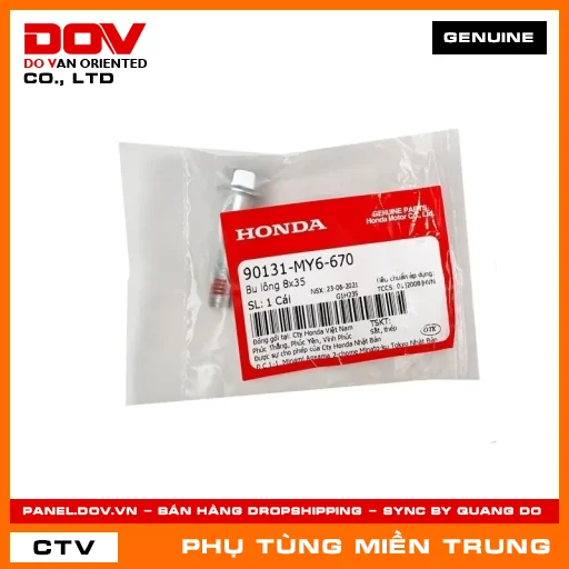BU LÔNG 8X35 HONDA CHÍNH HÃNG (MÃ: 90131MY6670) — 90131MY6670