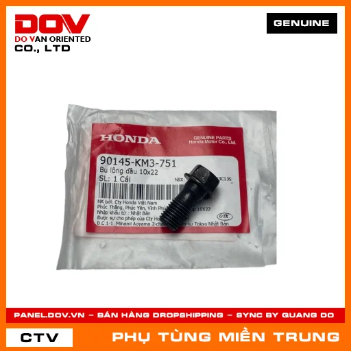 BU LÔNG DẦU 10X22 HONDA CHÍNH HÃNG (MÃ: 90145KM3751) — 90145KM3751
