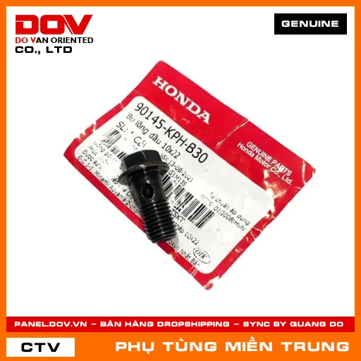 BU LÔNG DẦU 10X22 HONDA CHÍNH HÃNG (MÃ: 90145KPHB30) — 90145KPHB30