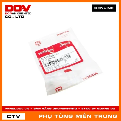 VÍT BẮT KHOÁ 6X12 HONDA CHÍNH HÃNG (MÃ: 90164028000) — 90164028000