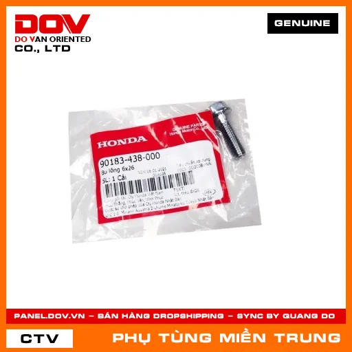 BU LÔNG 6X26 HONDA CHÍNH HÃNG (MÃ: 90183438000) — 90183438000