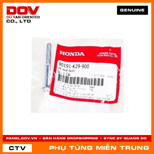 VÍT 6X45 HONDA CHÍNH HÃNG (MÃ: 90191K29900) — 90191K29900
