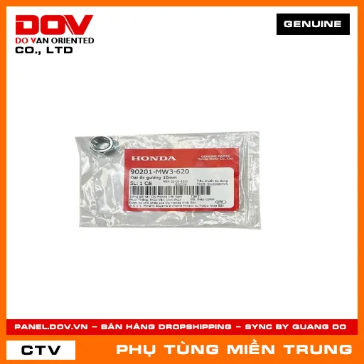 ĐAI ỐC GƯƠNG 10MM HONDA CHÍNH HÃNG (MÃ: 90201MW3620) — 90201MW3620
