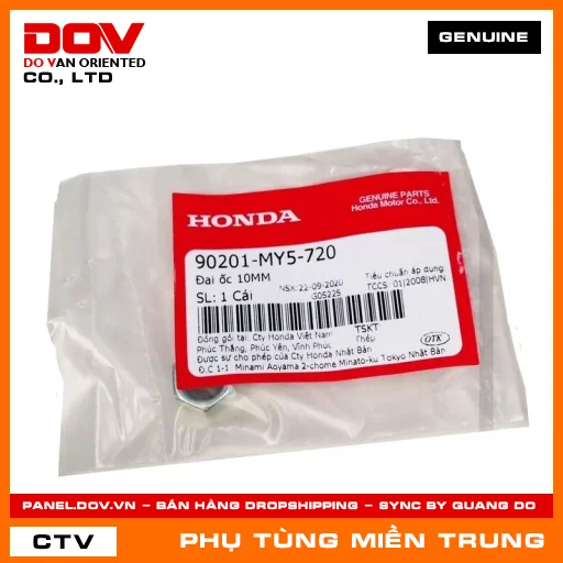 ĐAI ỐC 10MM HONDA CHÍNH HÃNG (MÃ: 90201MY5720) — 90201MY5720