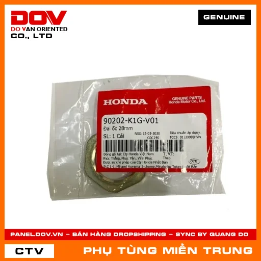 ĐAI ỐC 28MM HONDA CHÍNH HÃNG (MÃ: 90202K1GV01) — 90202K1GV01