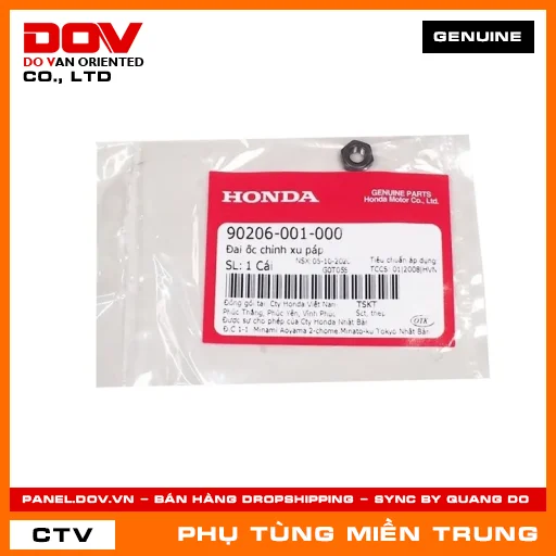 ĐAI ỐC CHỈNH XU PÁP HONDA CHÍNH HÃNG (MÃ: 90206001000) — 90206001000