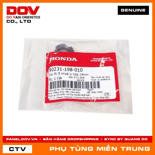 ĐAI ỐC B KHOÁ LY HỢP 14MM HONDA CHÍNH HÃNG (MÃ: 90231198010) — 90231198010