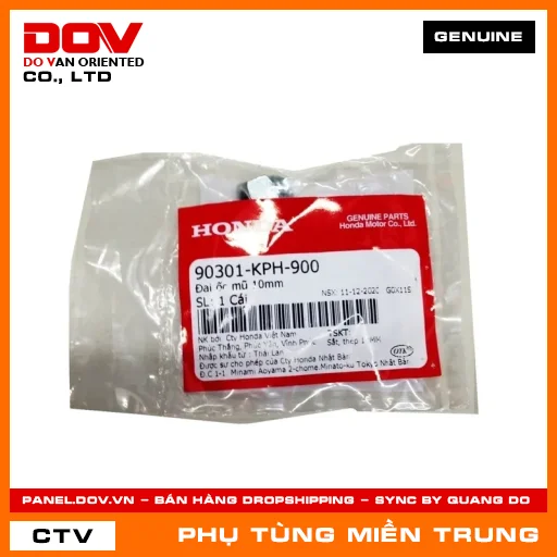 ÐAI ỐC MŨ 10MM HONDA CHÍNH HÃNG (MÃ: 90301KPH900) — 90301KPH900
