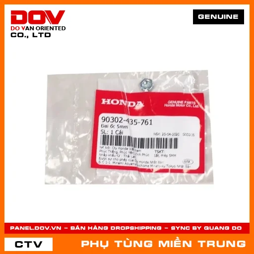 ĐAI ỐC 5MM HONDA CHÍNH HÃNG (MÃ: 90302435761) — 90302435761