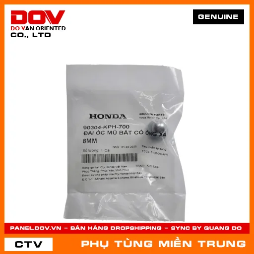 ĐAI ỐC MŨ BẮT CỔ ỐNG XẢ 8MM HONDA CHÍNH HÃNG (MÃ: 90304KPH700) — 90304KPH700