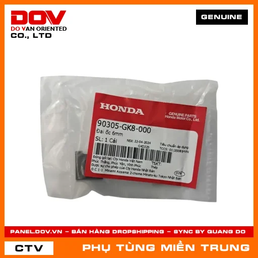 ĐAI ỐC 6MM HONDA CHÍNH HÃNG (MÃ: 90305GK8000) — 90305GK8000