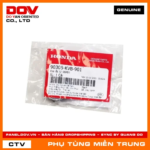 ĐAI ỐC U 16MM HONDA CHÍNH HÃNG (MÃ: 90305KVB901) — 90305KVB901