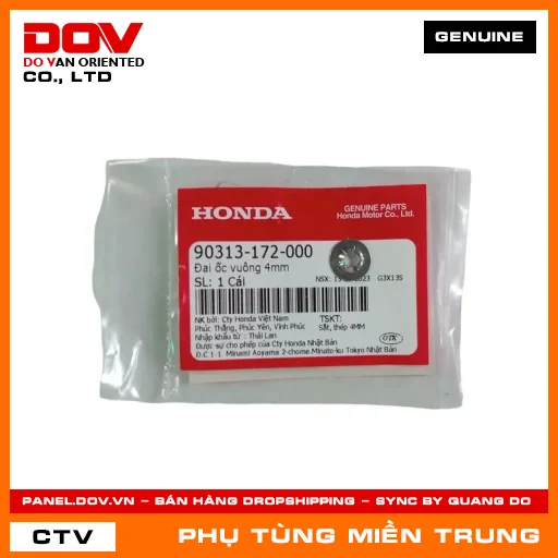 ĐAI ỐC VUÔNG 4MM HONDA CHÍNH HÃNG (MÃ: 90313172000) — 90313172000