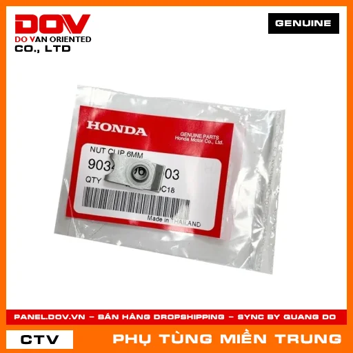 ĐAI ỐC KẸP 6MM HONDA CHÍNH HÃNG (MÃ: 90344964003) — 90344964003