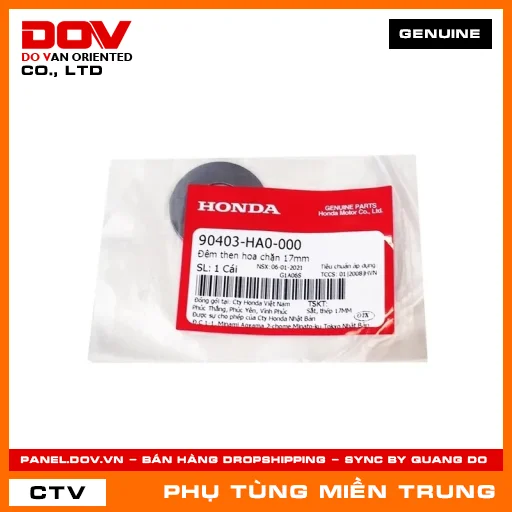 ĐỆM THEN HOA CHẶN 17MM HONDA CHÍNH HÃNG (MÃ: 90403HA0000) — 90403HA0000