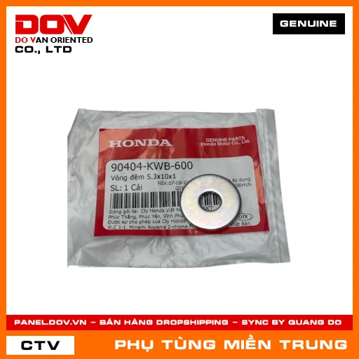 VÒNG ĐỆM 5.3X10X1 HONDA CHÍNH HÃNG (MÃ: 90404KWB600) — 90404KWB600