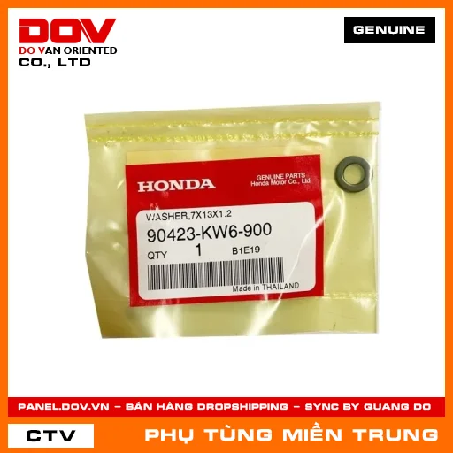 VÒNG ĐỆM 7X13X1.2 HONDA CHÍNH HÃNG (MÃ: 90423KW6900) — 90423KW6900